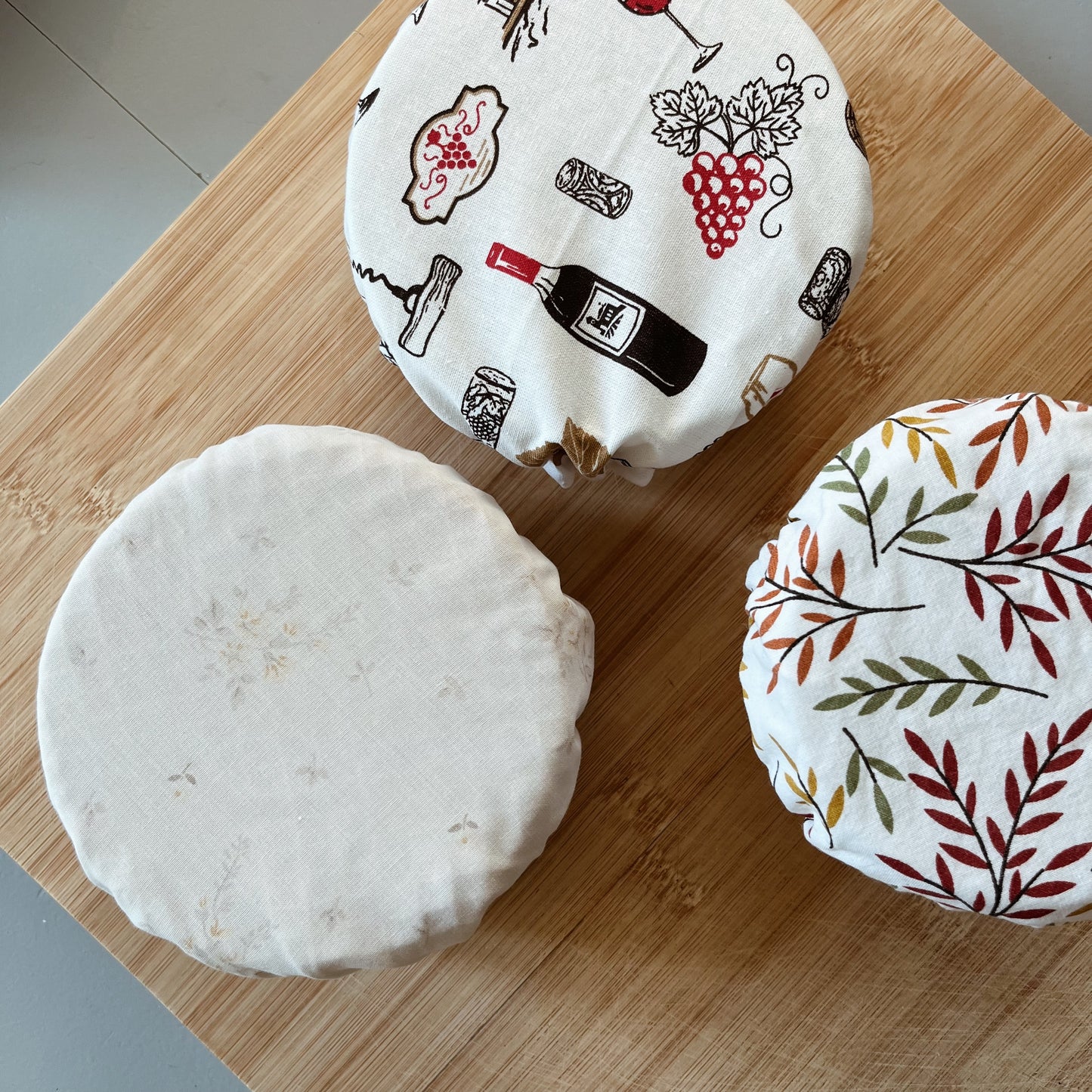 Lot de 3 couvre plats - Taille bols