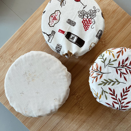 Lot de 3 couvre plats - Taille bols