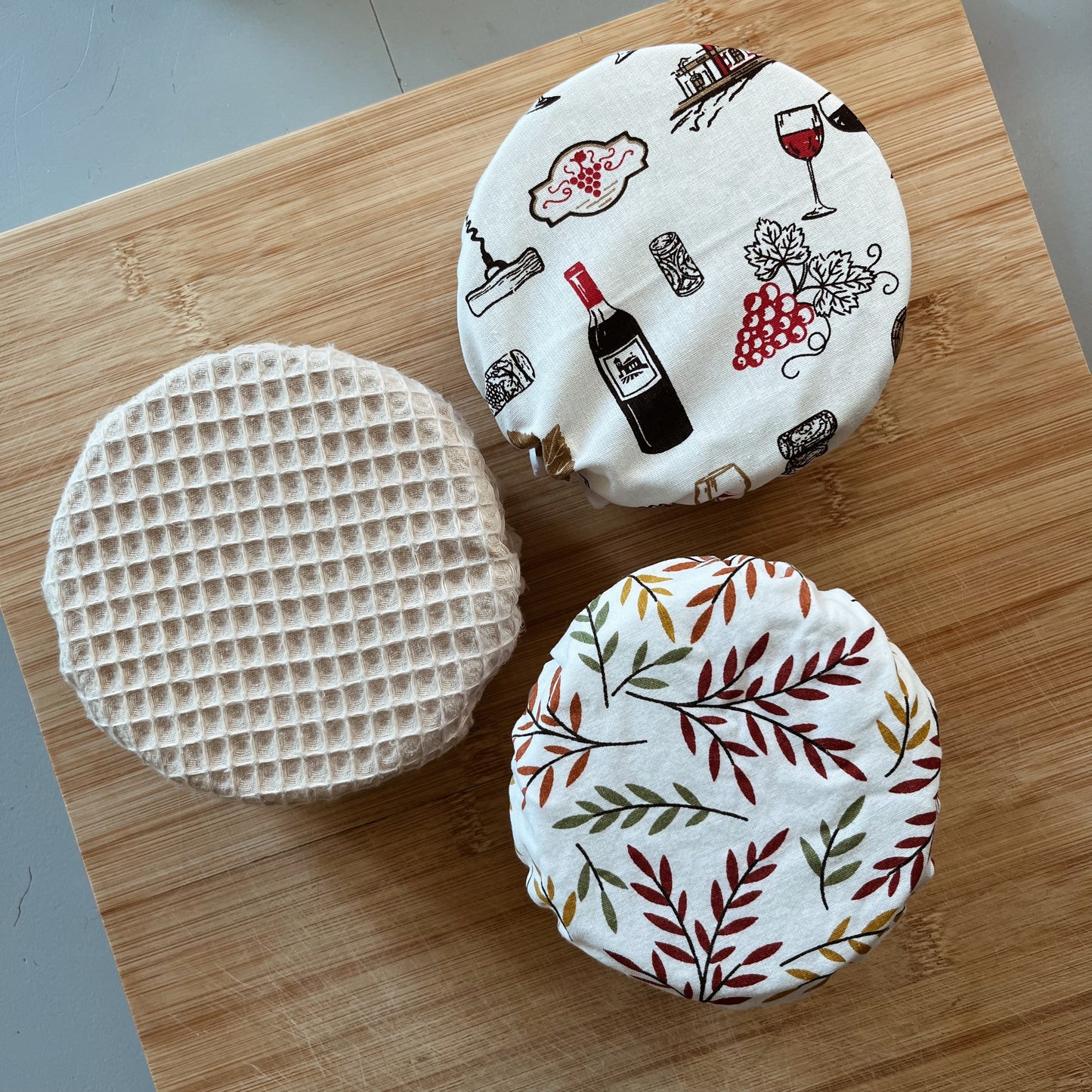 Lot de 3 couvre plats - Taille bols