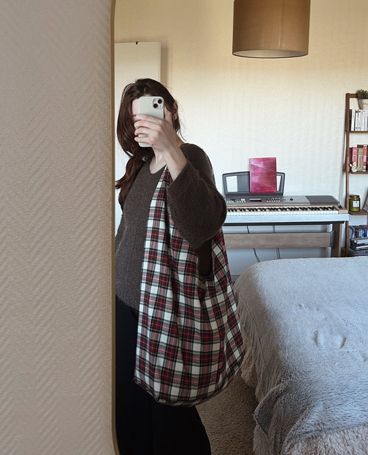 Le Hobo bag - grand sac en tissu réversible